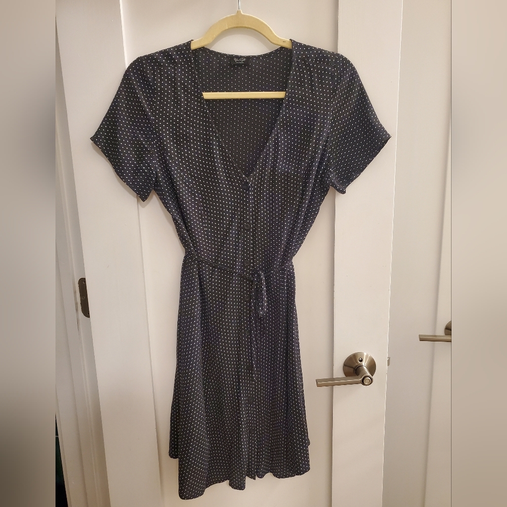 John Galt Brandy Melville Black Polka Dot Dress